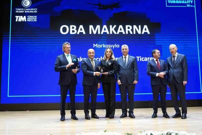 Oba Makarna’ya Turquality’den "En Çok Ülkeye İhracat Yapan Turquality Şampiyonu" Ödülü