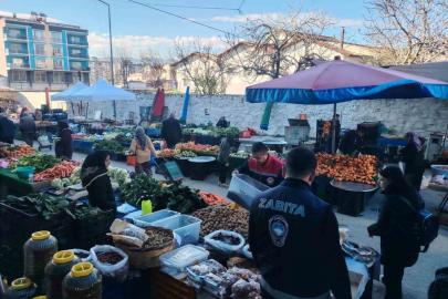 Ortaklar Semt Pazarı’nda gıda denetimi