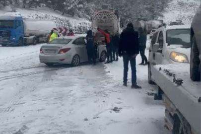 Osmaniye’de yoğun kar yağışı zincirleme kazaya neden oldu