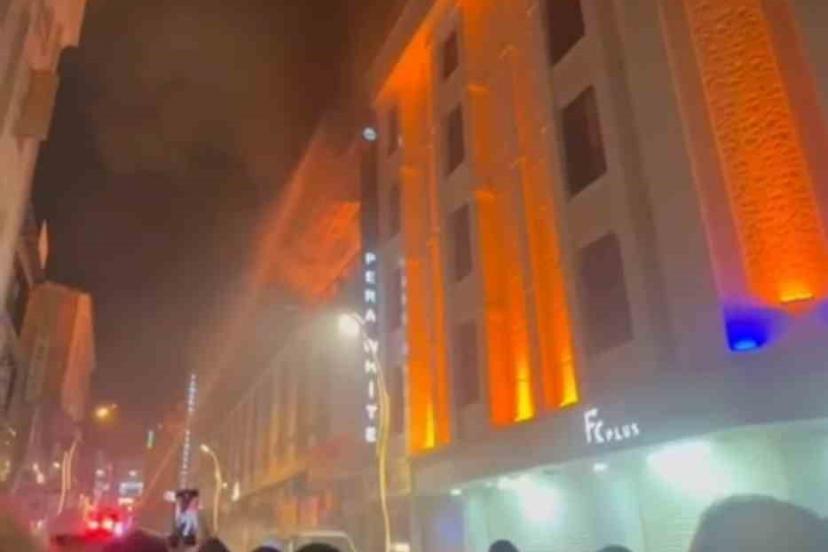 Otelin restoranında korkutan yangın