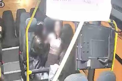 Otobüs şoförlerinin duyarlılığı araç içi kamerasına yansıdı