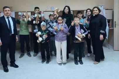 Özel bireyler geri dönüşümle hem öğrendi hem eğlendi