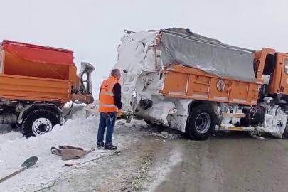 Palandöken geçidinde karla mücadele ekiplerinin nefes kesen mesaisi