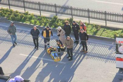 Pikap ile motosiklet çarpıştı: 1 yaralı