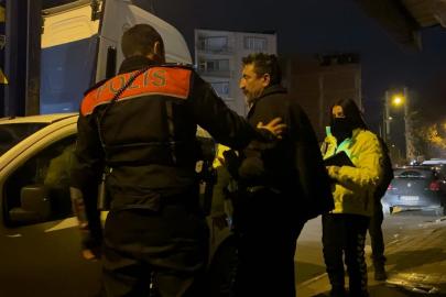 Polislerin alkollü sürücüyle imtihanı