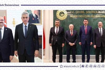 Rektör Hacımüftüoğlu, Bakan Memişoğlu ve Bakan Kurum’u ziyaret etti