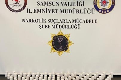 Samsun’da uyuşturucu operasyonu: 3 bin 920 adet sentetik ecza hap ele geçirildi