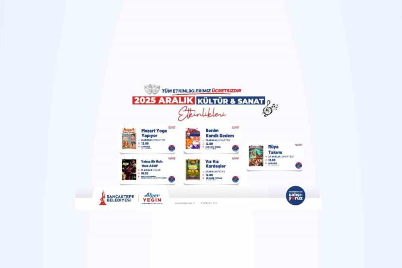 Sancaktepe’de Aralık ayı kültür ve sanatla dolu dolu geçecek