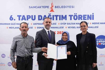 Sancaktepe’de tapu sevinci