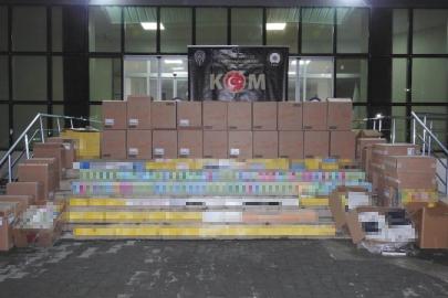 Şanlıurfa’da 43 bin paket kaçak sigara ele geçirildi