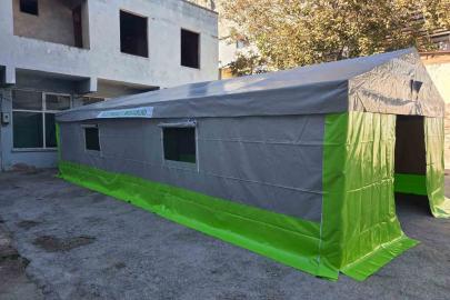 Sazlı Mahallesi’ne hayırsever desteği ile taziye çadırı kazandırıldı