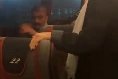 Şehirlerarası yolcu otobüsündeki arıza gerginliği