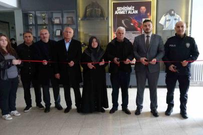 Şehit Ahmet Alan’ın hatıraları, şehadetinin yıl dönümünde adını taşıyan okulda yerini aldı