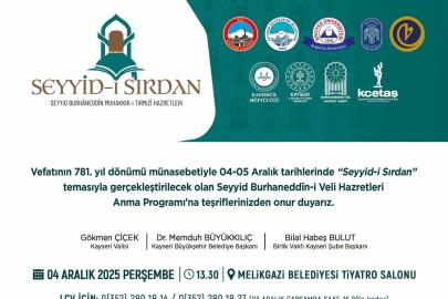 Seyyid Burhaneddin, vefatının 781. yıldönümünde anılacak