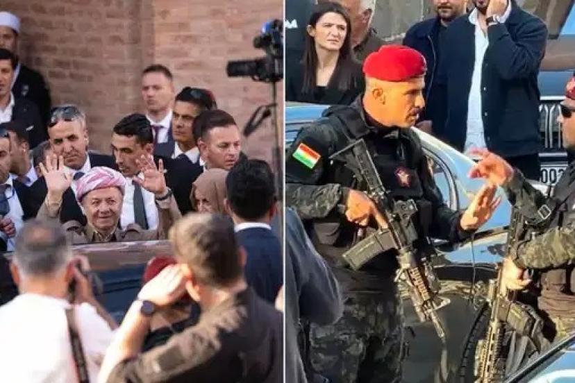 Silahlı koruma görüntüleri infial uyandırmıştı...Kimdir bu Mesud Barzani?