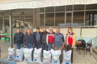Simav’da 39 üreticiye yem bezelyesi tohumu desteği