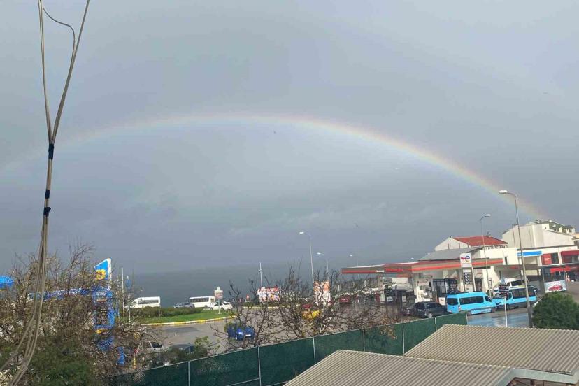 Sinop’ta gökkuşağı manzarası