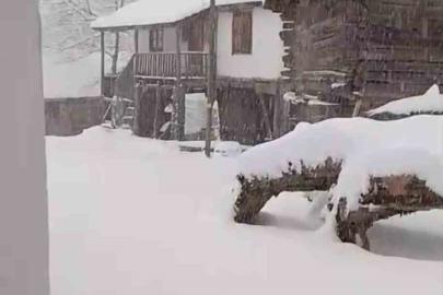 Sinop’ta kar yağışı: Yüksek kesimlerde 30 santime ulaştı