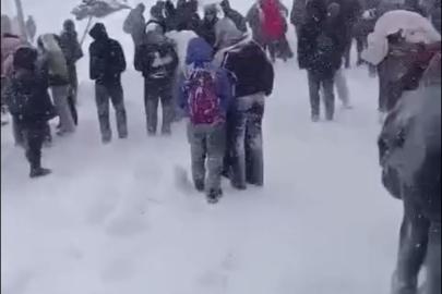 Şırnak okullar bölgesinde öğrenciler mahsur kaldı