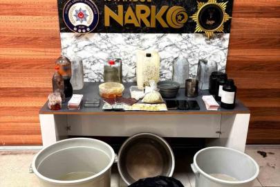 Şişli’de uyuşturucu imalathanesine baskın: 97 kilo uyuşturucu ele geçirildi