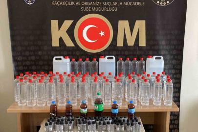 Sivas’ta kaçak alkol operasyonu