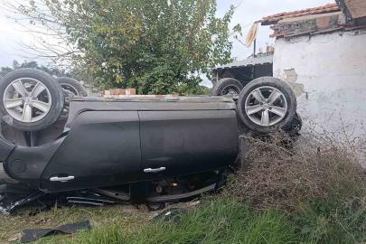 Söke’de otomobil takla attı: 1 yaralı