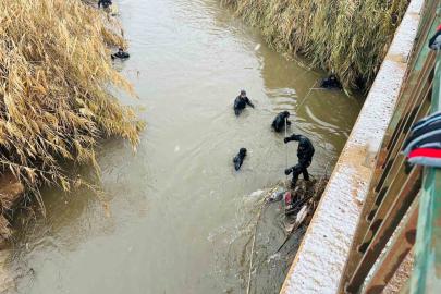 Sulama kanalında kaybolan sürücüyü arama çalışmaları sürüyor