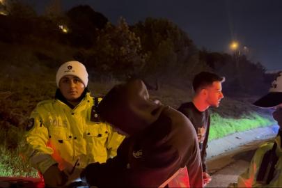 Sürücü değişikliği polisin gözünden kaçmadı