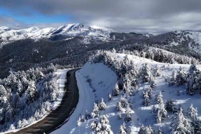 Sürücülerin korkulu rüyası Tersun Dağı’nda kartpostallık görüntüler