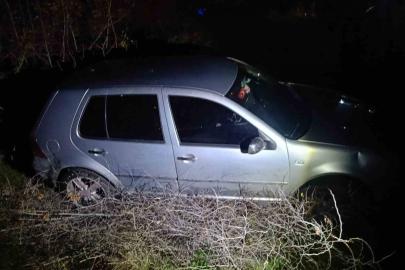 Susurluk’ta otomobil şarampole uçtu: 1 yaralı