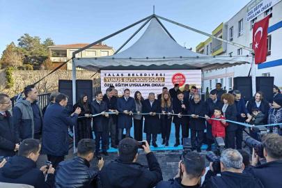 Talas’ta özel güne özel açılış