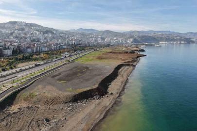 Tamamlandığında plaj alanıyla yıllar sonra Trabzon halkını denizle buluşturacak