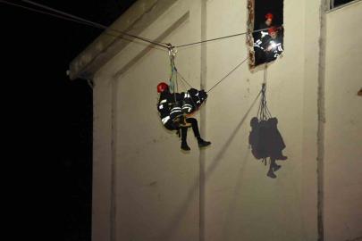 Tekirdağ’da gerçeğini aratmayan arama kurtarma tatbikatı