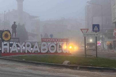 Tekirdağ’da yoğun sis etkili oldu