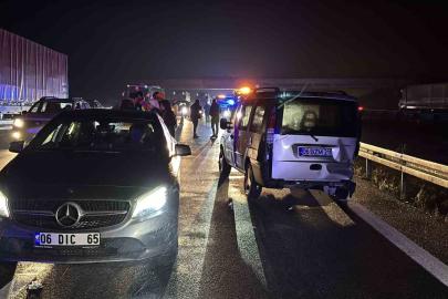 TEM’in Bolu geçişinde 3 araç çarpıştı: 7 yaralı