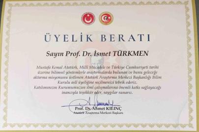 TOGÜ’lü Prof. Dr. İsmet Türkmen’e ulusal düzeyde önemli görev