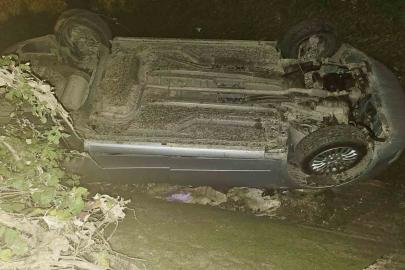 Tokat’ta otomobil su kanalına düştü: 1 yaralı