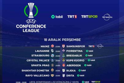 UEFA Konferans Ligi maçları TRT ve tabii’de