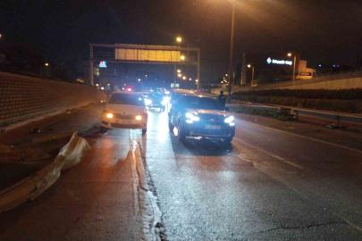 Üsküdar’da kontrolden çıkan otomobil takla attı : 1 yaralı