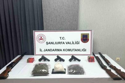 Viranşehir’de uyuşturucu ve silah ele geçirildi
