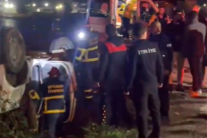 Yalova’da otomobil takla attı: 2 yaralı