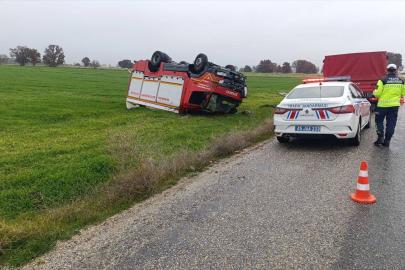 Yangına giden itfaiye aracı kaza yaptı: 1 yaralı