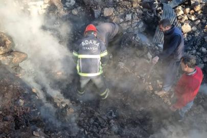 Yangında evi küle dönen yaşlı kadının cenazesine ulaşıldı