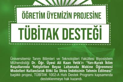 Yapay zeka destekli tarım projesine TÜBİTAK’tan destek
