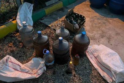 Yeni yıl öncesi 6 ton sahte alkol ele geçirildi