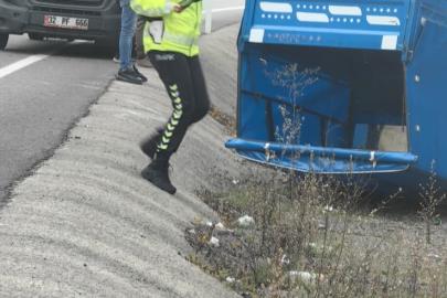 Zonguldak’ta patpat ile ticari araç çarpıştı