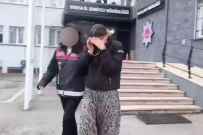 107 suç kaydı olan kadın hırsız, polis baskınında baza altında yakalandı