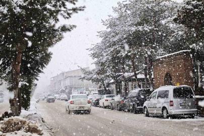 Ahlat’ta yoğun kar yağışı