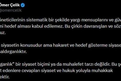 AK Parti Sözcüsü Çelik’ten CHP’ye tepki: "Hakaret ve hedef gösterme siyaset değil, saldırganlıktır"