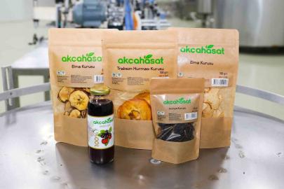 Akçaabat’ın meyve sebze fabrikasının ürünleri market raflarında yerini aldı